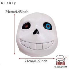 Mặt nạ Halloween Undertale Sans - Cao Su Trùm Đầu Nam Nữ, Phụ Kiện Hóa Trang Độc Đáo Cho Bữa Tiệc và Sự Kiện Nghệ Thuật