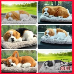 Thú Bông Dễ Thương Chó Mèo Phát Âm Thanh - Trang Trí Xe Ô Tô, Bàn Làm Việc, Khử Mùi và Lọc Không Khí Tốt cho Sức Khỏe
