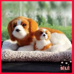 Thú Bông Dễ Thương Chó Mèo Phát Âm Thanh - Trang Trí Xe Ô Tô, Bàn Làm Việc, Khử Mùi và Lọc Không Khí Tốt cho Sức Khỏe