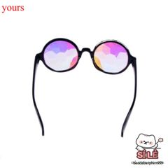 Gọng Kính Vạn Hoa Nữ Trong Suốt - Kính Mát Phong Cách Độc Đáo với Hiệu Ứng Cầu Vồng Cho Tiệc Tùng và Lễ Hội