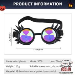 Kính Vạn Hoa Nam - Kính Râm Thời Trang Độc Đáo Có Khả Năng Thay Đổi Màu Sắc, Phụ Kiện Cosplay Trẻ Trung, Chất Lượng Cao