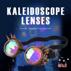 Kính Vạn Hoa Nam - Kính Râm Thời Trang Độc Đáo Có Khả Năng Thay Đổi Màu Sắc, Phụ Kiện Cosplay Trẻ Trung, Chất Lượng Cao
