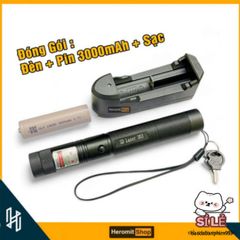 Bút Laser 303 Xanh - Đèn Chiếu Laser Mạnh, Tầm Xa 2km, Pin 3000mAh, Chất Lượng Cao, Phù Hợp Học Tập và Giải Trí