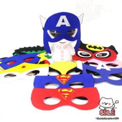 Mặt Nạ Siêu Anh Hùng Nửa Mặt - Phụ Kiện Hóa Trang Dễ Thương Cho Tiệc Tùng, Lễ Hội Halloween, Sinh Nhật, Quà Tặng Độc Đáo