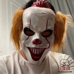 Mặt Nạ Hề IT Pennywise 2024 - Phong Cách Kinh Dị Độc Đáo Cho Tiệc Halloween và Hóa Trang Thú Vị