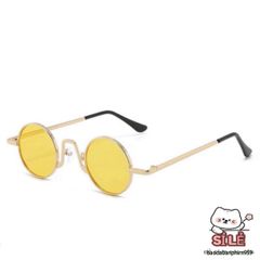 Kính Mắt Tròn Thời Trang Kim Loại Chống UV400 - Phụ Kiện Thời Trang Nổi Bật Cho Nam Nữ, Kính Bói Chất Lượng Cao