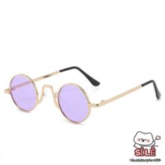 Kính Mắt Tròn Thời Trang Kim Loại Chống UV400 - Phụ Kiện Thời Trang Nổi Bật Cho Nam Nữ, Kính Bói Chất Lượng Cao