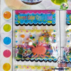 Bộ 24 Gói Hạt Nở Bông Pha Lê Bảy Màu - Hạt Thủy Tinh Ngâm Nước Trang Trí Hồ Cá và Cảnh Quan Giải Trí Cho Trẻ Em