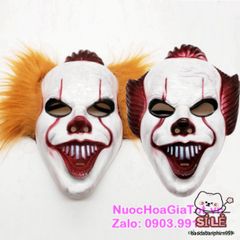 Mặt Nạ Hề Đỏ Rạp Xiếc - Phụ Kiện Hóa Trang Halloween Độc Đáo, Trẻ Em & Người Lớn, Dễ Dàng Tạo Dáng Thú Vị, Chất Liệu Nhựa Bền Bỉ