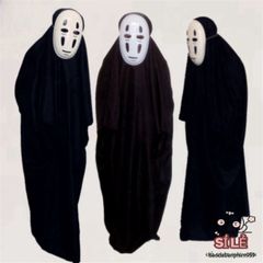 Bộ Hóa Trang Vô Diện Đen Cho Trẻ Em & Người Lớn - Cosplay Sự Kiện Halloween, Lễ Hội Hóa Trang Thú Vị