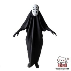 Bộ Hóa Trang Vô Diện Đen Cho Trẻ Em & Người Lớn - Cosplay Sự Kiện Halloween, Lễ Hội Hóa Trang Thú Vị