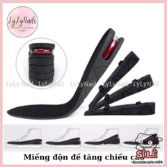 Bộ 2 Miếng Lót Giày Tăng Chiều Cao Đệm Khí Cho Nam Nữ - Tùy Chọn 3cm, 5cm, 7cm - Thoải Mái, Thể Thao, Năng Động