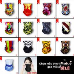 Khăn ống đa năng chống bụi cao cấp - Khăn che mặt, cổ đi phượt nhiều màu sắc, giảm nhiệt và ngăn tia UV, thời trang tiện lợi