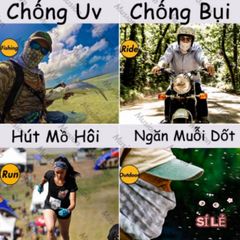 Khăn ống đa năng chống bụi cao cấp - Khăn che mặt, cổ đi phượt nhiều màu sắc, giảm nhiệt và ngăn tia UV, thời trang tiện lợi