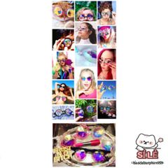 Kính Vạn Hoa Thời Trang Cầu Vồng - Kính Mát Định Hình Cho Nam Nữ, Phụ Kiện Tiệc Tùng Bar và Sự Kiện Nghệ Thuật