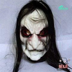 Mặt Nạ Zombie Kinh Dị Đen Thoáng Khí - Phụ Kiện Hóa Trang Halloween Độc Đáo, Đầy Huyền Bí cho Bữa Tiệc và Lễ Hội
