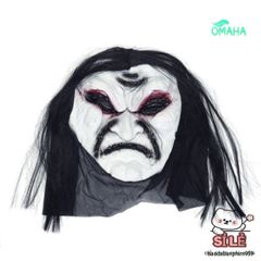 Mặt Nạ Zombie Kinh Dị Đen Thoáng Khí - Phụ Kiện Hóa Trang Halloween Độc Đáo, Đầy Huyền Bí cho Bữa Tiệc và Lễ Hội