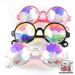 Gọng Kính Thời Trang Trong Suốt Hồng Đen - Kính Lấp Lánh Phong Cách Nghệ Thuật, Phụ Kiện Tiệc Tùng Cho Mọi Dịp