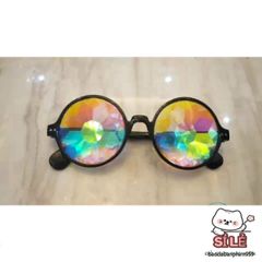 Gọng Kính Thời Trang Trong Suốt Hồng Đen - Kính Lấp Lánh Phong Cách Nghệ Thuật, Phụ Kiện Tiệc Tùng Cho Mọi Dịp