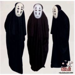 Bộ Trang Phục Vô Diện Kaonashi Ghibli - Mặt Nạ và Găng Tay Cosplay Nghệ Thuật Nhật Bản cho Halloween và Sự Kiện Anime