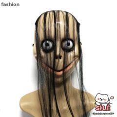 Mặt Nạ Halloween Kinh Dị Tóc Dài Mo Mo – Thời Trang Hóa Trang Độc Đáo cho Tiệc Tùng và Sự Kiện Cosplay