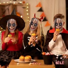Mặt Nạ Halloween Hề Độc Đáo - Phụ Kiện Trang Trí Ma Quái Cho Tiệc Halloween - Gợi Cảm Hứng Kinh Dị Cho Mọi Lứa Tuổi
