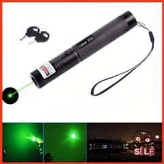 Đèn Pin Laser 303 - Đèn Laser Đa Năng Công Suất Mạnh, Chiếu Sáng Xanh Rực Rỡ, Khoảng Cách 5km, Tặng Pin Sạc và Bộ Sạc