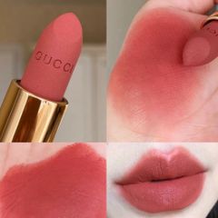 Son Gucci Limited-Edition Rouge À Lèvres Mat 217 Valeria Rose - Son Môi Hồng Cam Đất Sang Trọng Chính Hãng