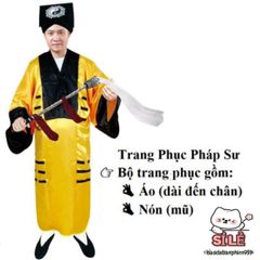 Bộ Đồ Hóa Trang Halloween Cương Thi & Hắc Bạch Vô Thường - Trang Phục Diêm Vương Pháp Sư Dành Cho Người Lớn