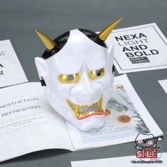 Mặt Nạ Hóa Trang Quỷ Oni Noh Hannya - Phụ Kiện Halloween Độc Đáo Cho Tiệc Hóa Trang & Chụp Hình Kỷ Niệm