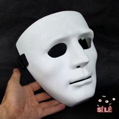 Mặt Nạ Dạ Hội Màu Trắng Hip Hop Jabbawockeez - Phụ Kiện Hóa Trang Độc Đáo cho Halloween và Các Sự Kiện Nghệ Thuật