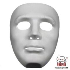Mặt Nạ Dạ Hội Màu Trắng Hip Hop Jabbawockeez - Phụ Kiện Hóa Trang Độc Đáo cho Halloween và Các Sự Kiện Nghệ Thuật