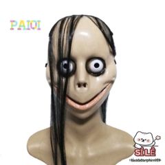 Mặt Nạ Halloween Ngộ Nghĩnh U & X Tóc Dài - Trang Trí Dịp Lễ Kinh Dị, Phụ Kiện Hóa Trang Thú Vị Cho Tiệc Tùng