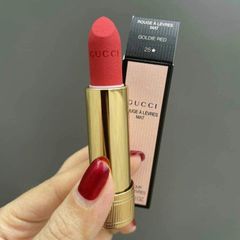 Son Gucci Limited 25 Goldie Red - Son Môi Đỏ Tươi Chính Hãng Cao Cấp Thể Hiện Phong Cách Quyến Rũ và Sang Trọng
