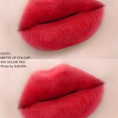 Son Gucci Limited 25 Goldie Red - Son Môi Đỏ Tươi Chính Hãng Cao Cấp Thể Hiện Phong Cách Quyến Rũ và Sang Trọng