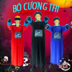 Bộ Trang Phục Halloween Độc Đáo - Cương Thi, Thầy Pháp Sư, Diêm Vương và Hắc Bạch Vô Thường - Thời Trang Hóa Trang Đẹp mắt cho Bữa Tiệc