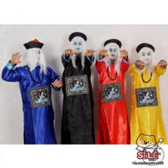 Bộ Trang Phục Halloween Độc Đáo - Cương Thi, Thầy Pháp Sư, Diêm Vương và Hắc Bạch Vô Thường - Thời Trang Hóa Trang Đẹp mắt cho Bữa Tiệc