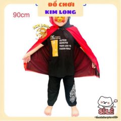 Áo Choàng Ma Cà Rồng Đỏ Đen Có Mũ - Trang Phục Hóa Trang Halloween Cho Trẻ Em & Người Lớn, Độc Đáo & Thú Vị