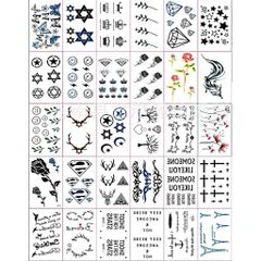 Combo 30 Tấm Xăm Dán Tatoo - Hình Ảnh Độc Đáo, Dễ Dàng Sử Dụng, Tự Tin Thể Hiện Phong Cách Của Bạn