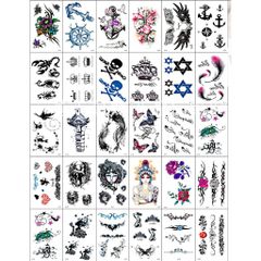 Combo 30 Tấm Xăm Dán Tatoo - Hình Ảnh Độc Đáo, Dễ Dàng Sử Dụng, Tự Tin Thể Hiện Phong Cách Của Bạn