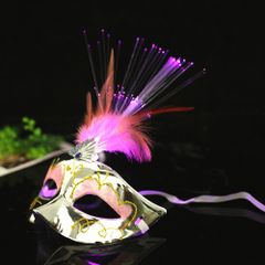 Mặt Nạ Hóa Trang Nửa Mặt Bướm Cước Có Đèn - Phụ Kiện Thời Trang Độc Đáo Cho Tiệc Hóa Trang và Sự Kiện Fandom
