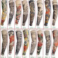 Combo 3 Đôi Ống Tay Chống Nắng Hình Xăm Tatoo Thời Trang - Phù Hợp Cho Các Hoạt Động Ngoài Trời, Phong Cách Cá Tính