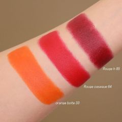 Son Lì Hermès Rouge 64 Rouge Casaque - Son Môi Tươi Tắn, Chất Lì Mịn Màu Chính Hãng từ Pháp
