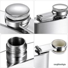 Bình Đựng Rượu Du Lịch FASHYUNER - Bình Đeo Hông Thép Không Gỉ, Chống Rò Rỉ, Dễ Dàng Mang Theo Trong Những Cuộc Phiêu Lưu Ngoài Trời