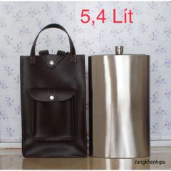 Bình Tông Inox 304 Cao Cấp Với Logo Vàng - Dung Tích 2.5L - 5L, Sang Trọng Cho Du Lịch & Dã Ngoại