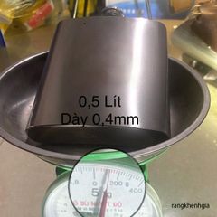 Bình Nước Inox 304 CCCP 0.5L - Thời Trang, Bền Bỉ, Kèm Bao, Cốc và Phễu - Hoàn Hảo Cho Thể Thao và Dã Ngoại