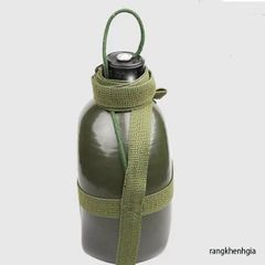 Bình Nhôm Xanh Truyền Thống 3L - Bình Đựng Nước Chất Liệu Bền, Kèm Dây Đeo Tiện Lợi và Phễu Cho Những Chuyến Đi Mở Rộng