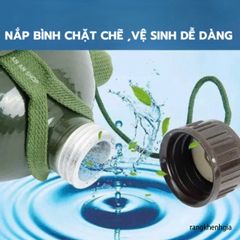 Bình Đựng Nước Nhôm Xanh Cổ Điển Siêu Nhẹ - Phụ Kiện Cắm Trại Hoàn Hảo, Dễ Dàng Mang Theo Trong Mọi Cuộc Phiêu Lưu ngoài Trời