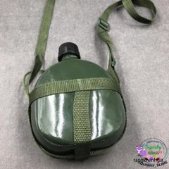 Bình Tông Nhôm Xanh Cổ Điển - Đựng Nước, Rượu, Du Lịch, Phiêu Lưu, Chất Liệu Chống Gỉ, Dễ Mang Theo