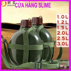 Bình Tông Kim Loại Nhôm Cổ Điển - Bi Đông Dụng Tích 1L, 2L, 3L Cho Nước & Rượu, Đồ Đi Phượt, Du Lịch Tiện Lợi